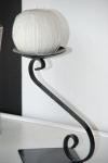 Single Black Candle Stand 40cm