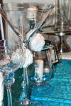 Martini Centrepiece with Round Hanging Flower Balls